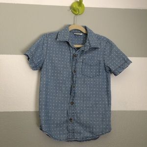 Chambray short sleeve shirt